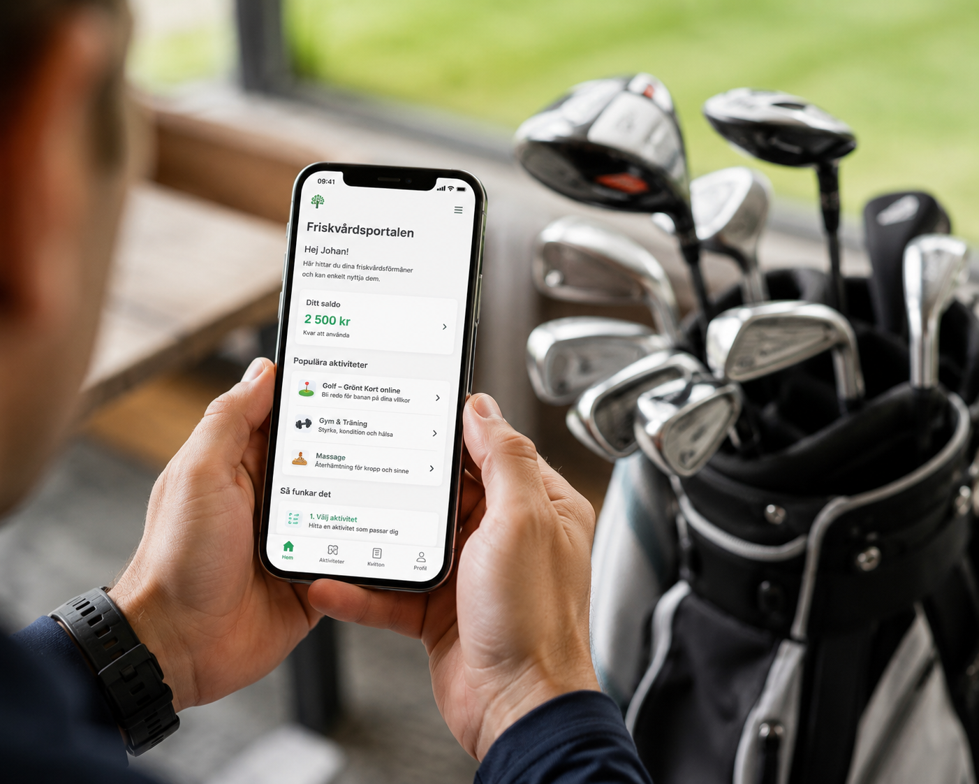 Använd friskvårdsbidraget till golf