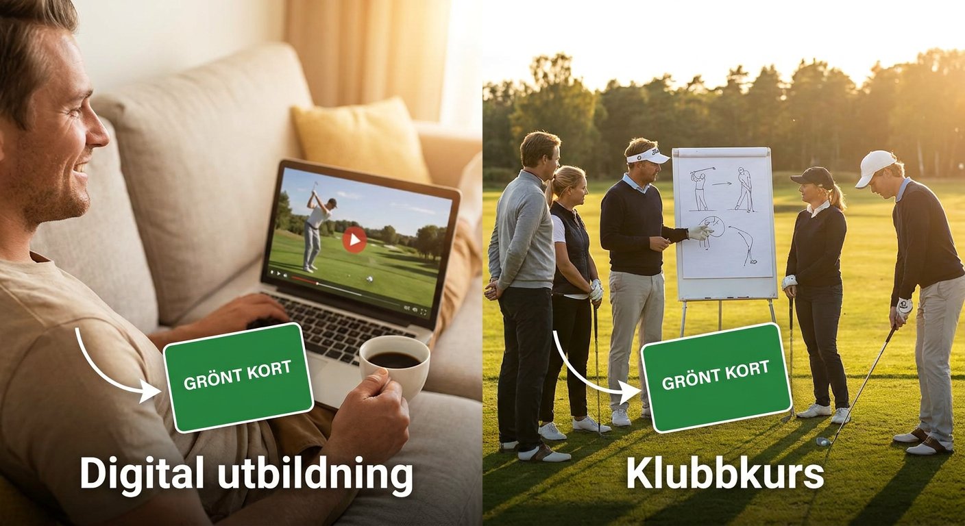 Grönt Kort online eller på klubben?